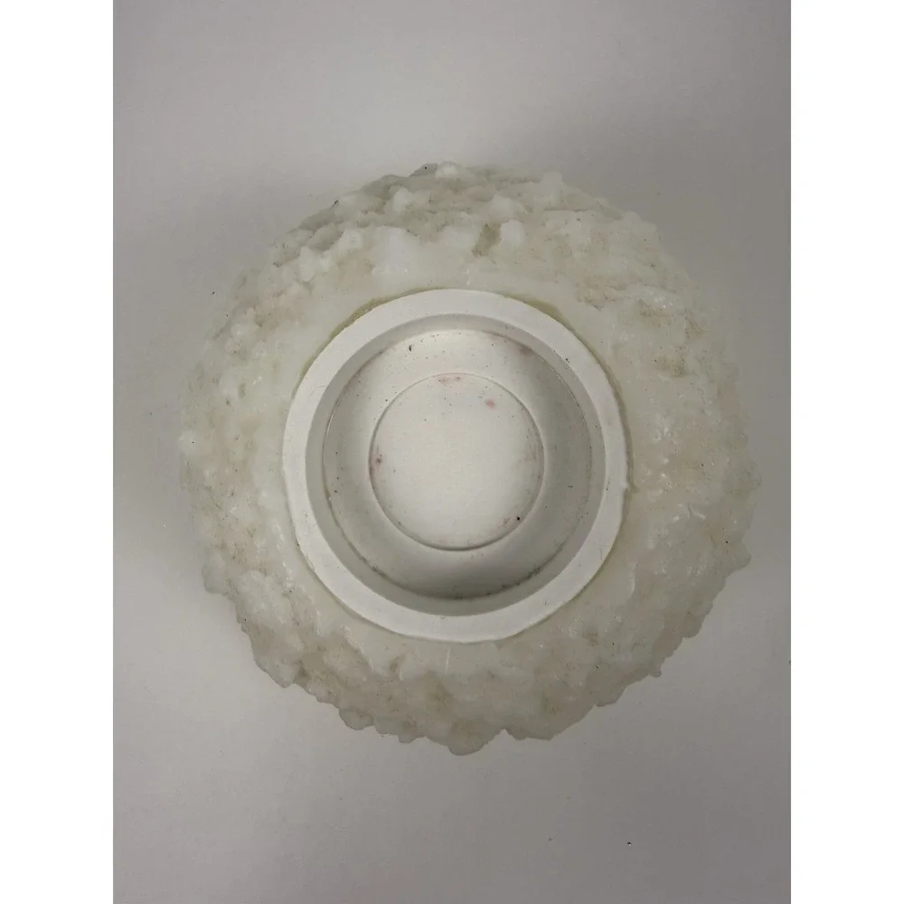 PartyLite Frosted Snowball Tealight Holder Rare Retired‎ P17B/L0610